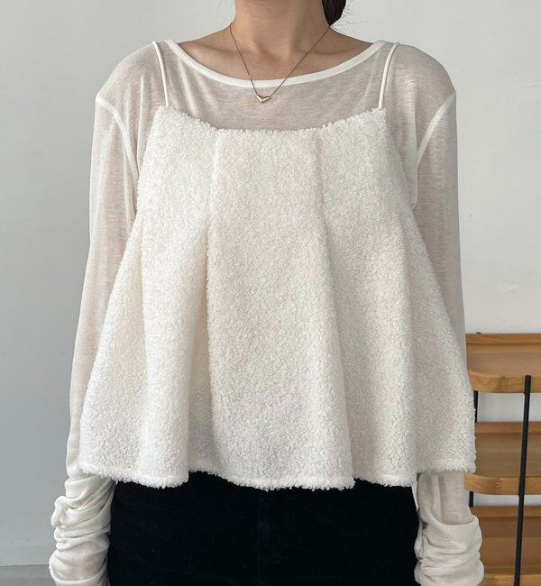  「ボアフレアキャミ」|シャツ・ブラウス|