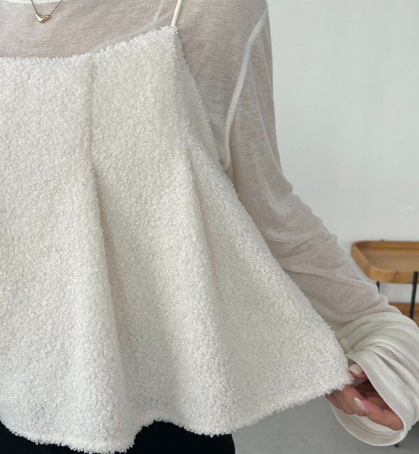  「ボアフレアキャミ」|シャツ・ブラウス|