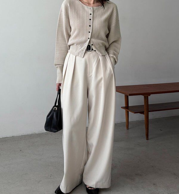  「プリーツパフカーディガン」|カーディガン|