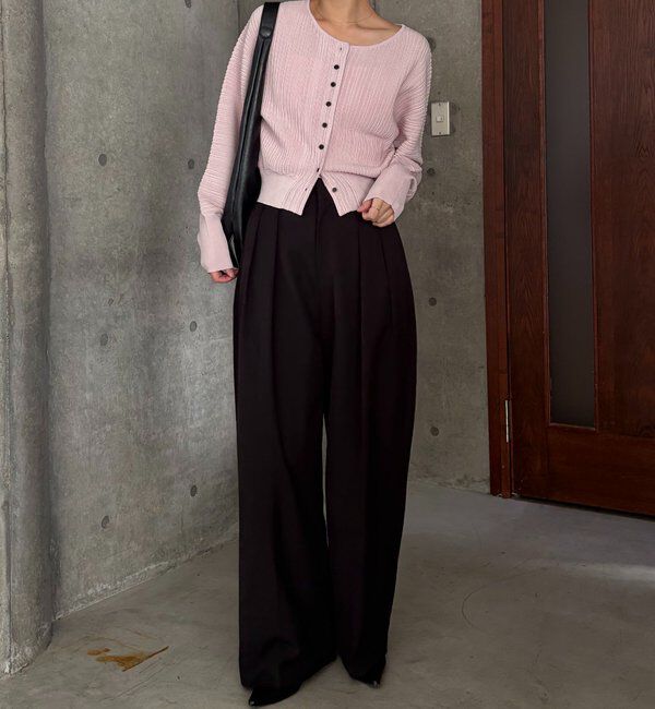  「プリーツパフカーディガン」|カーディガン|