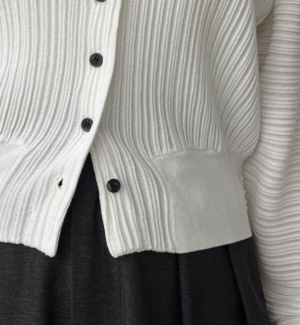  「プリーツパフカーディガン」|カーディガン|