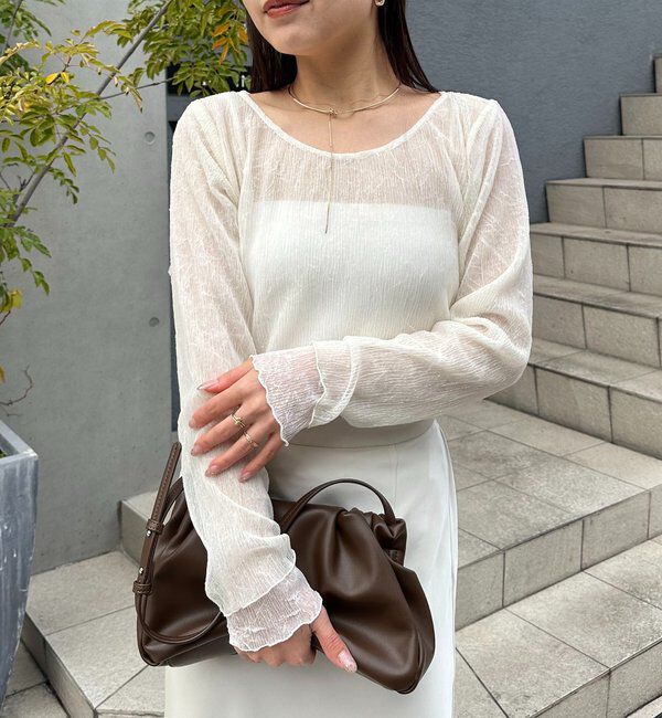  「【リバーシブル/前後2WAY】ワッシャーリバプルオーバー」|Tシャツ・カットソー|アイボリー