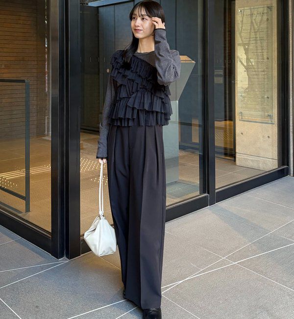  「【kon企画】フリルドッキングロンT」|Tシャツ・カットソー|