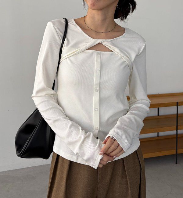  「ツイストネックT」|Tシャツ・カットソー|