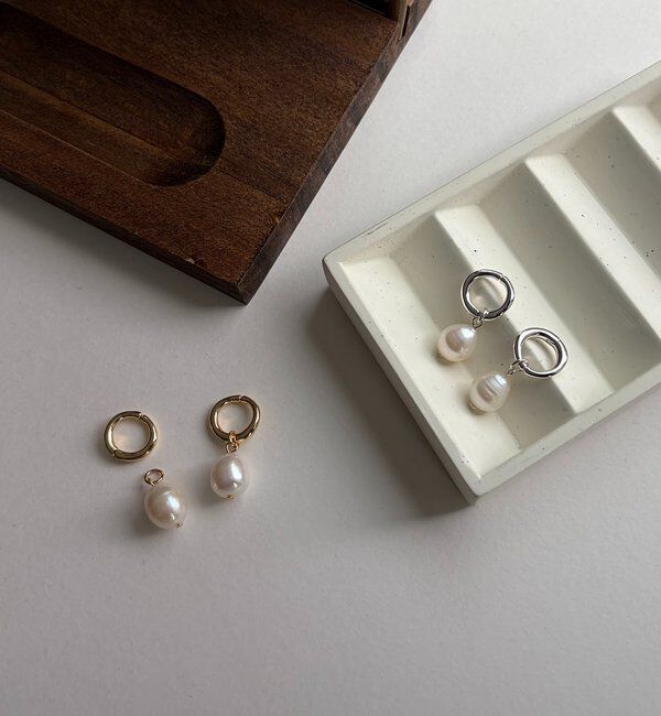  「〈GOLDY/ゴールディ〉淡水パールマルチWAYイヤリング」|リング|