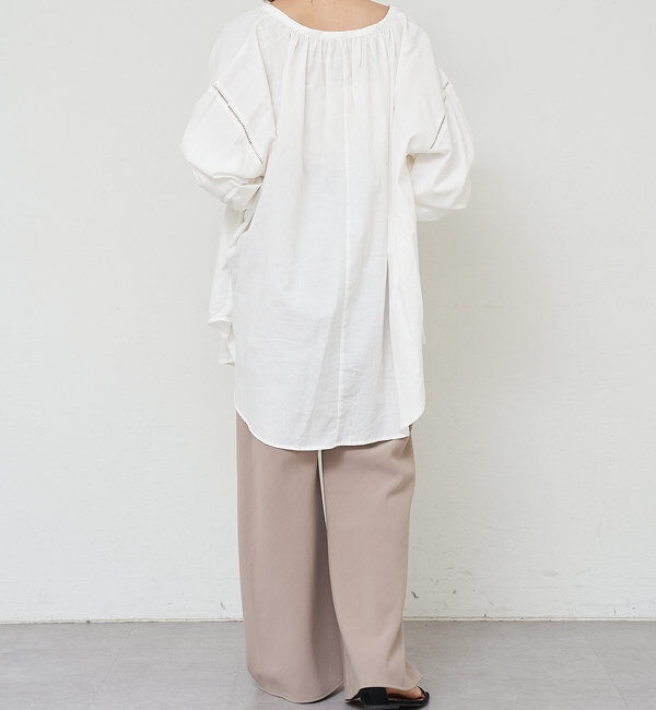  「ダブルクロスワイドパンツ」|チノ|