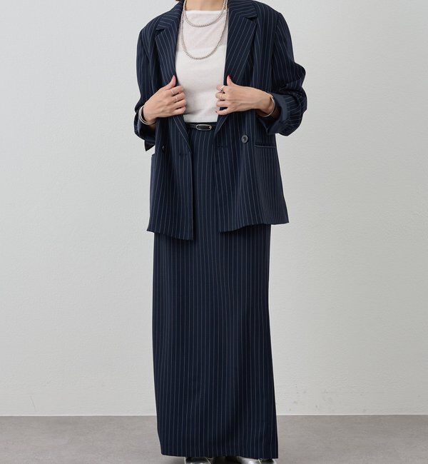  「ストライプビッグジャケット」|テーラードジャケット|