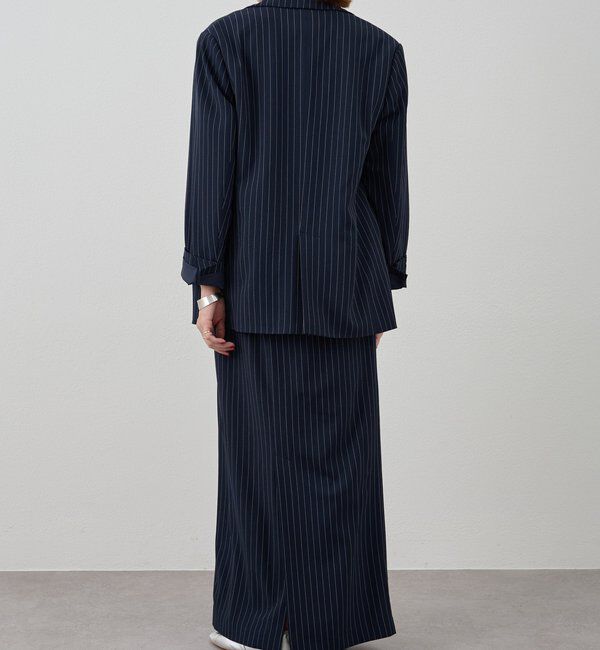  「ストライプビッグジャケット」|テーラードジャケット|