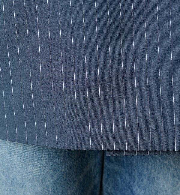  「ストライプビッグジャケット」|テーラードジャケット|