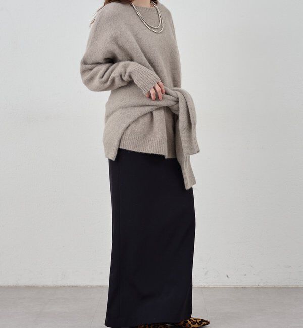  「ファーウールクルーネックニット」|ニット・セーター|