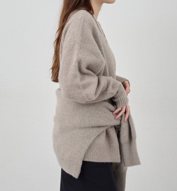  「ファーウールクルーネックニット」|ニット・セーター|
