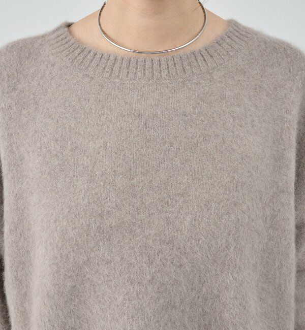  「ファーウールクルーネックニット」|ニット・セーター|