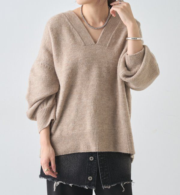  「【@kanako_ikiコラボカラー】【全骨格キレイ見え】ウェーブネックニット」|ニット・セーター|