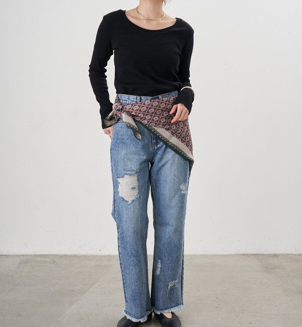  「ベアテレコロングスリーブカットソー」|Tシャツ・カットソー|