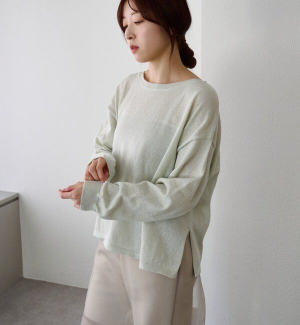  「シアーワイドニット」|ニット・セーター|