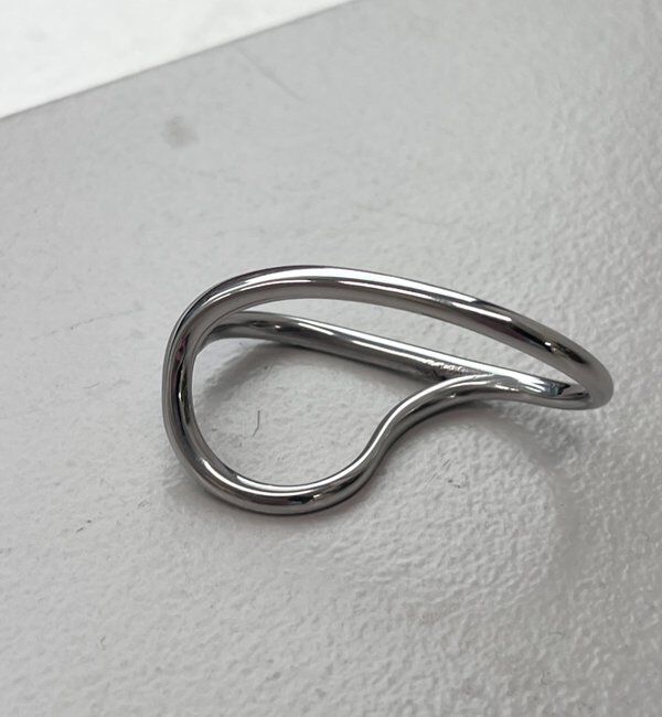  「カーブラインダブルリング」|リング|シルバー