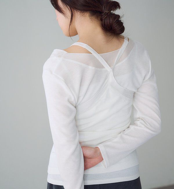  「シアードッキングキャミソール」|キャミソール|