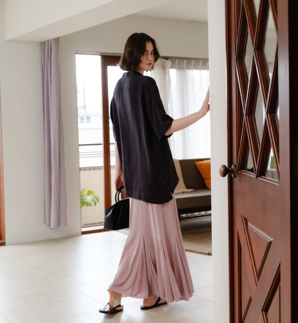  「シアーリブフレアースカート」|スカート|