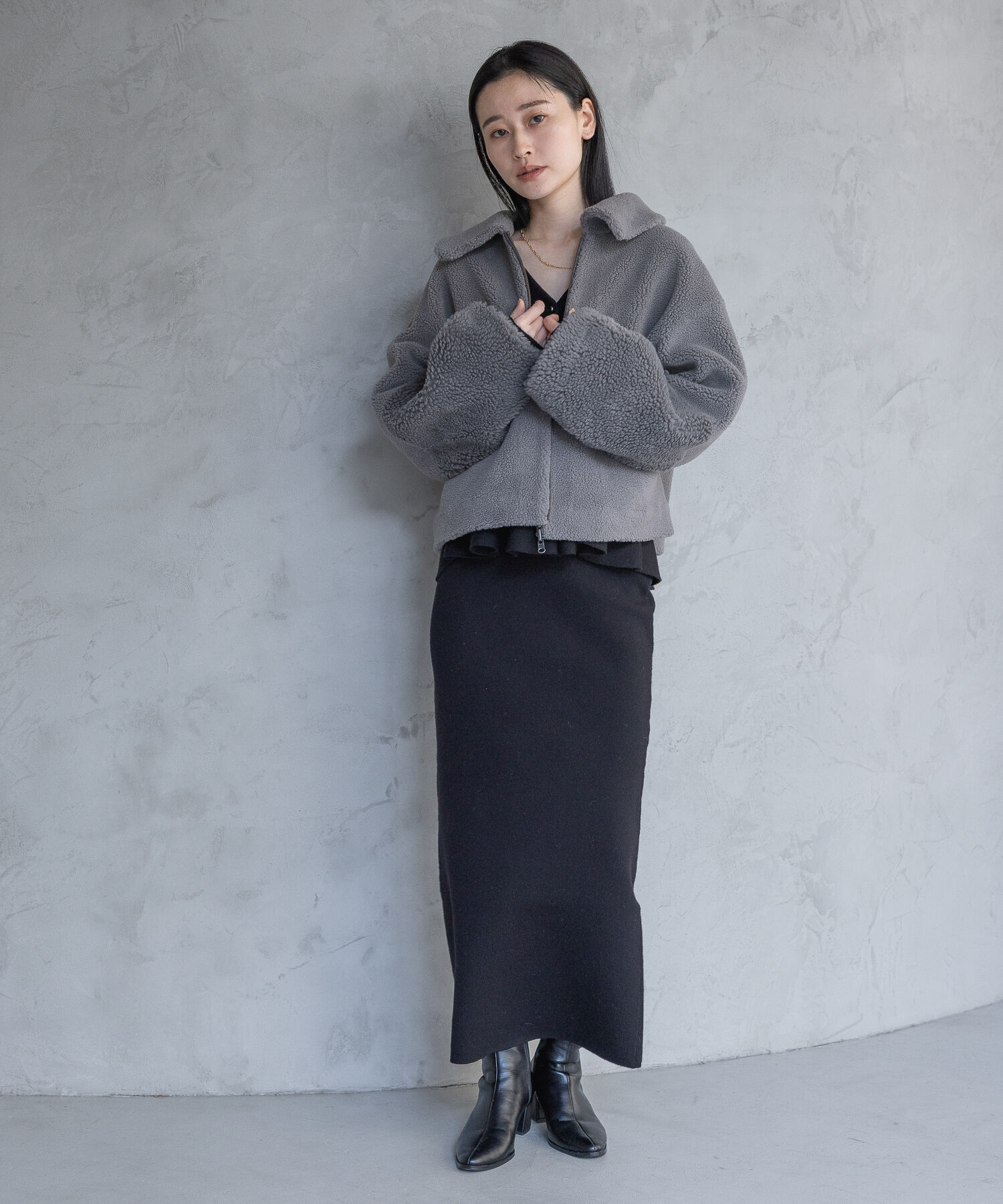 A part by 「リバーシブルボアジャケット」|ブルゾン・スタジャン|