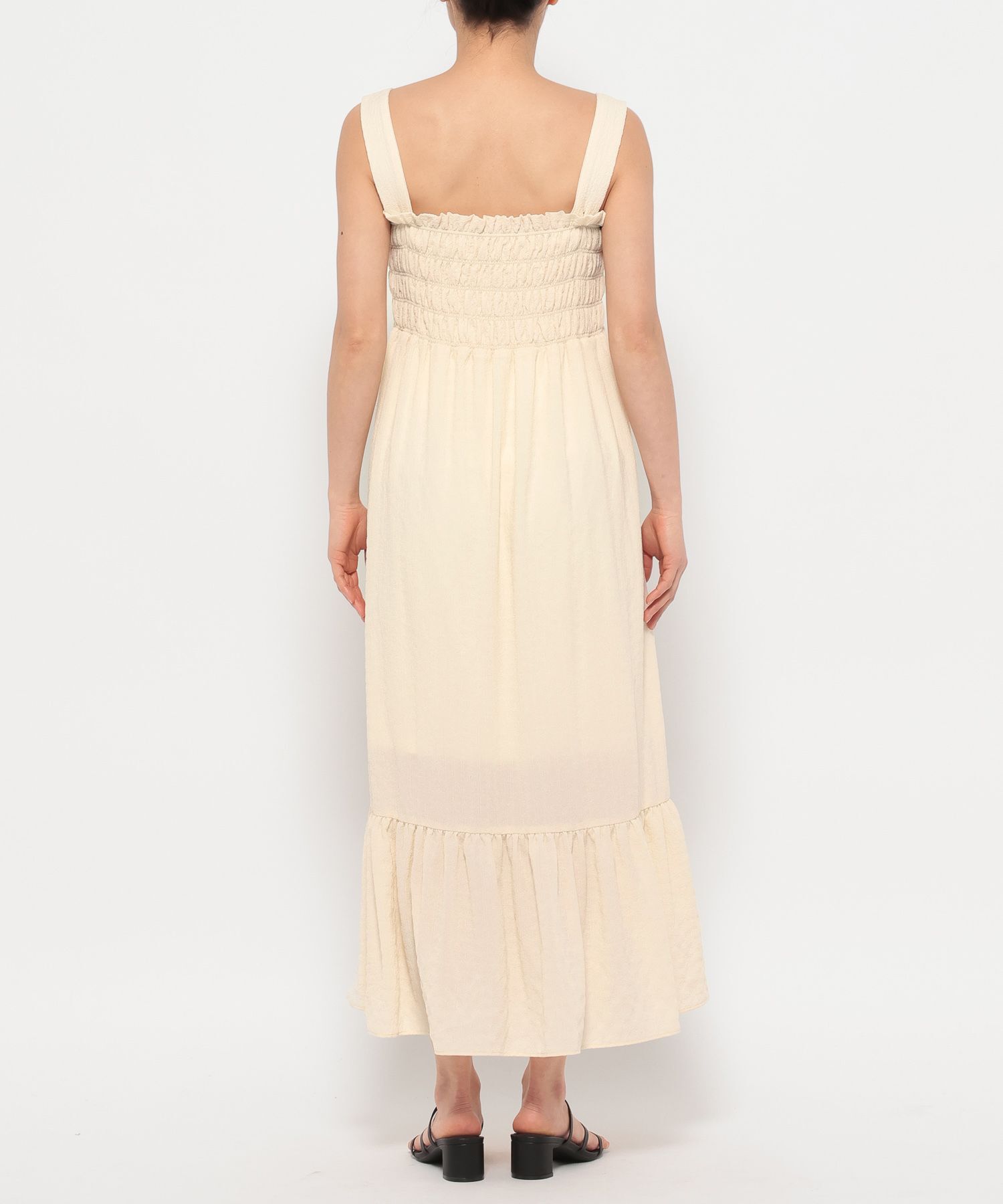 LOWRYS FARM「シャーリングワンピース」|ワンピース|