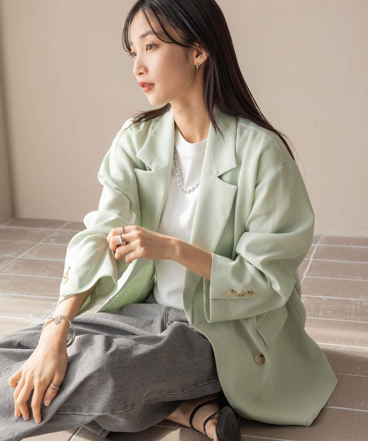 LOWRYS FARM「ホップサックダブルジャケット」|その他|