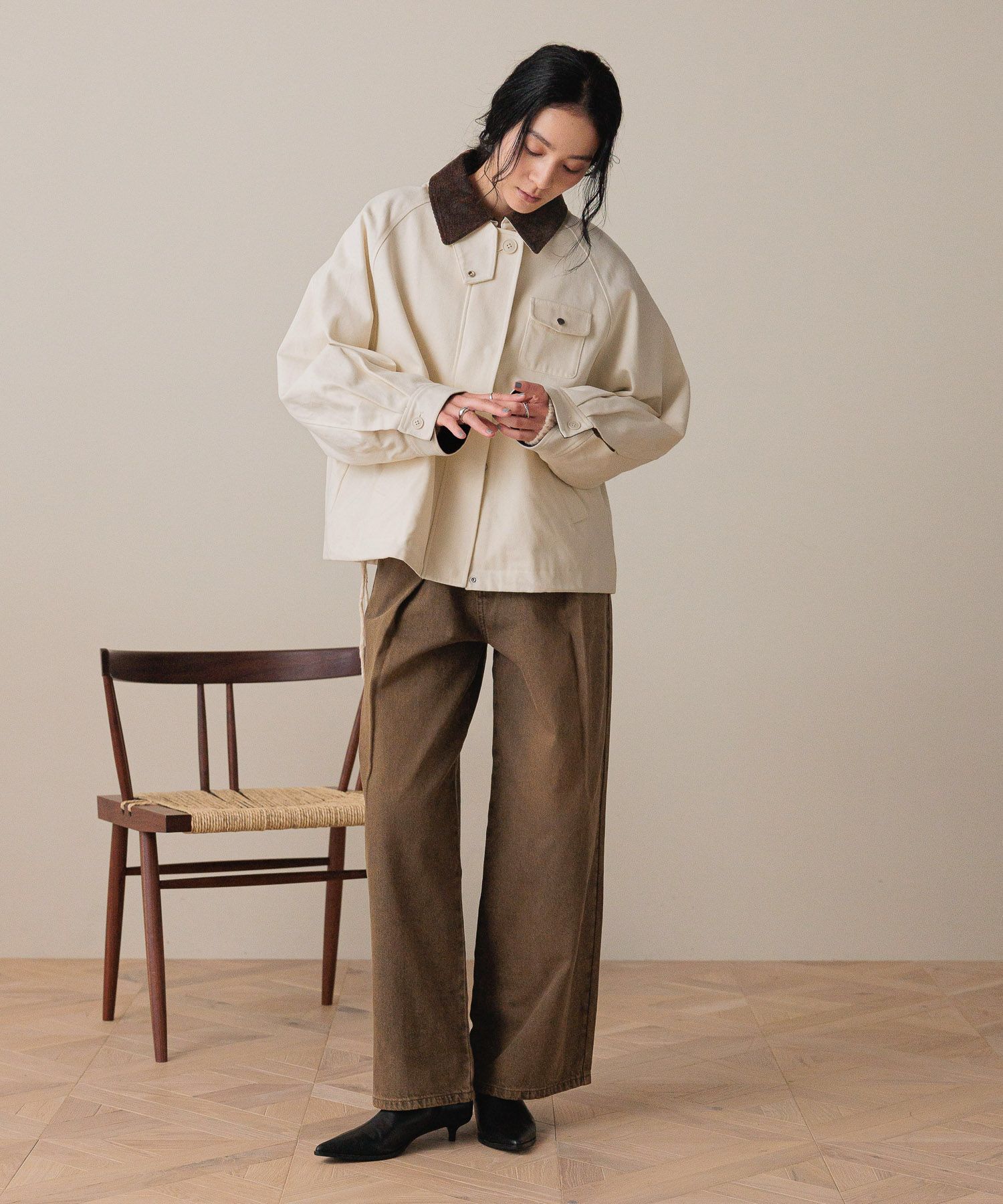 LOWRYS FARM「ハンティングジャケット」|ブルゾン・スタジャン|