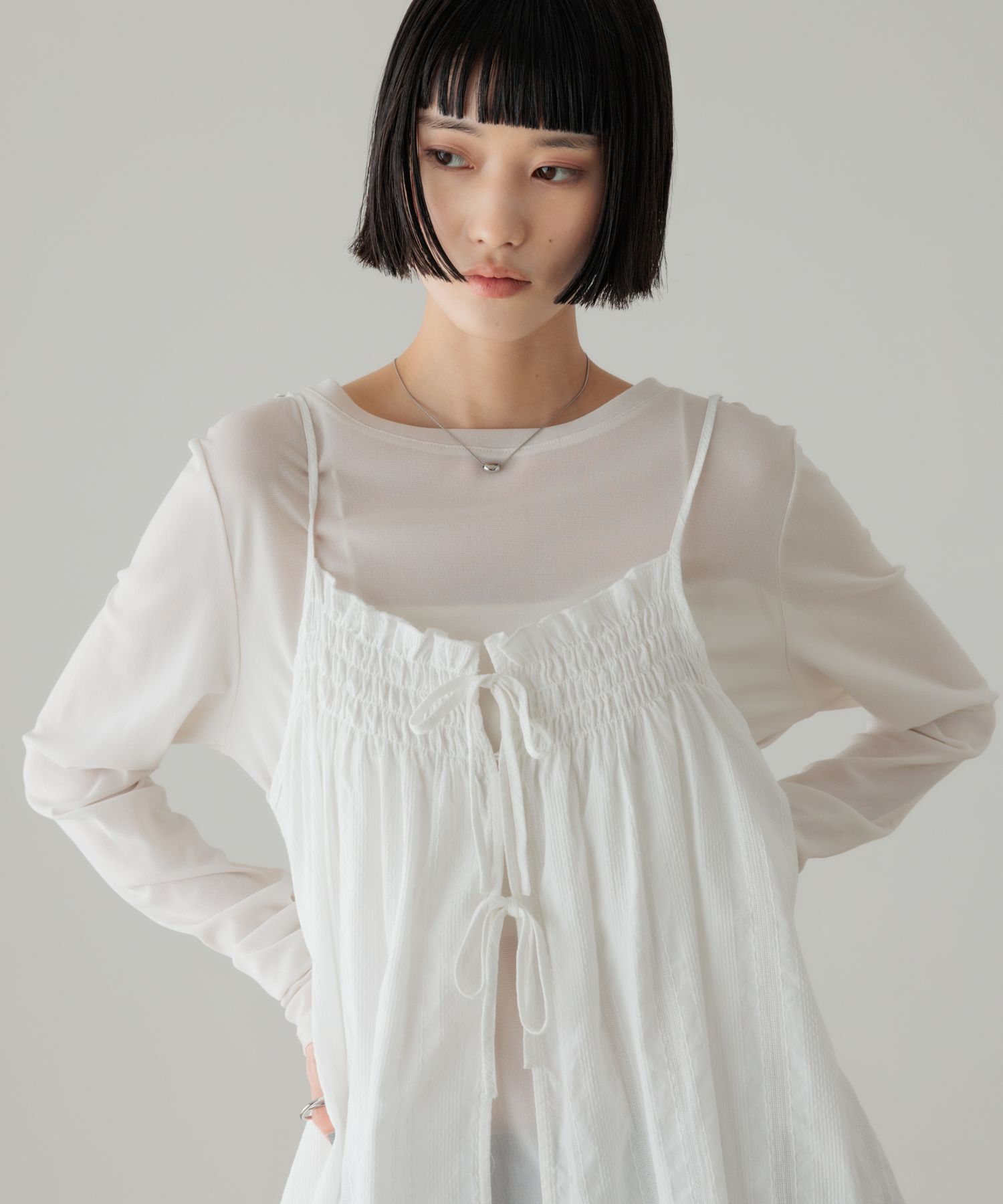 LOWRYS FARM「２ＷＡＹバテンレースミニワンピース」|ワンピース|