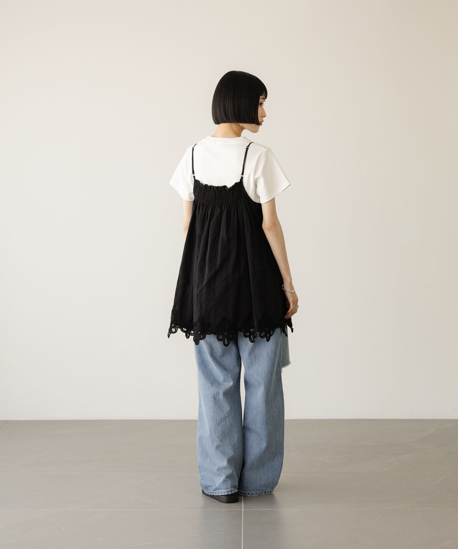 LOWRYS FARM「２ＷＡＹバテンレースミニワンピース」|ワンピース|