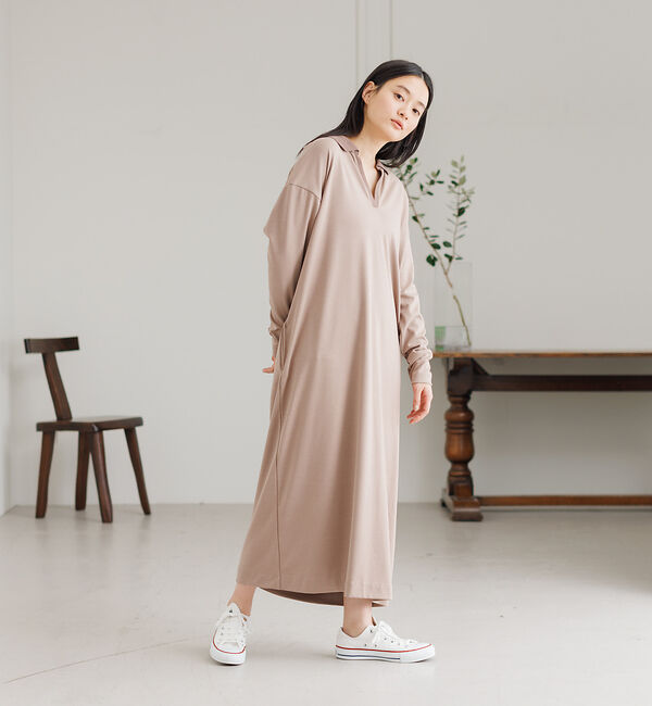 collex「ポロ衿コンビワンピース」|ワンピース|