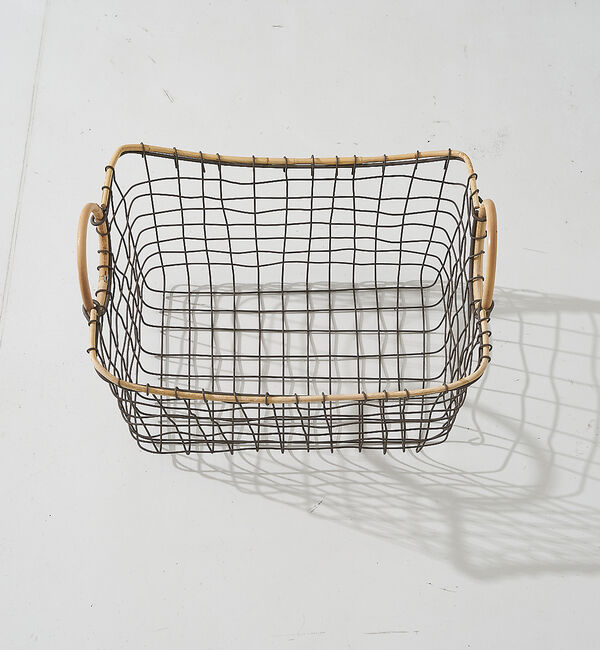 collex「ラタンワイヤーバスケット スクエア」|その他|