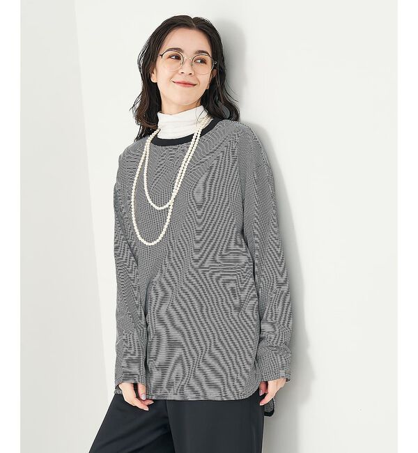 collex「バックボタンカットプルオーバー」|Tシャツ・カットソー|ブラック系その他1