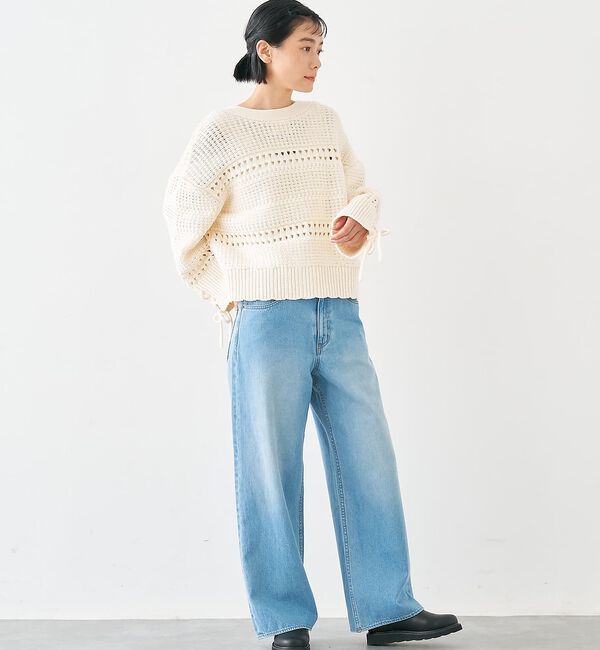 collex「袖口レースアップ2WAYカーディガン」|カーディガン|