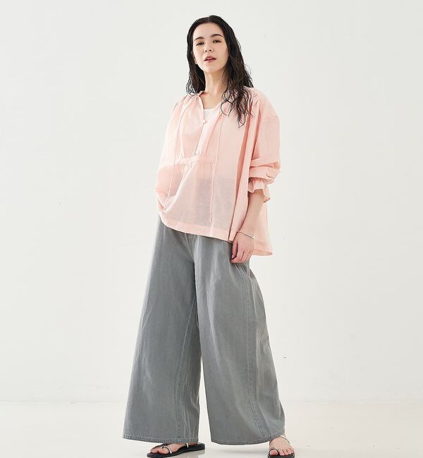 collex「タックウエストデニムパンツ」|デニム|