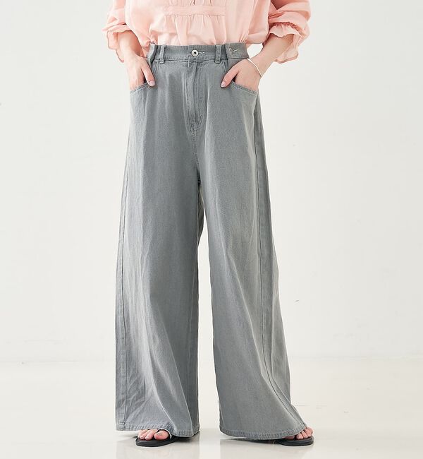 collex「タックウエストデニムパンツ」|デニム|