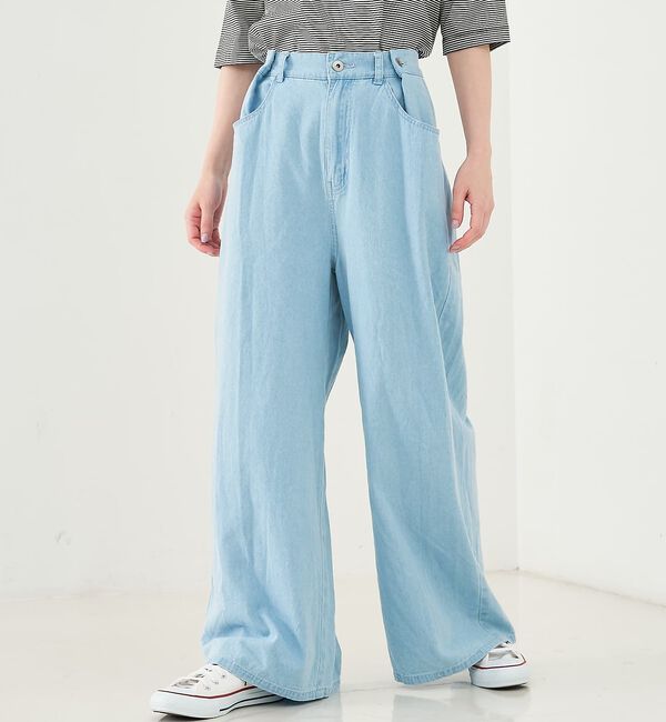 collex「タックウエストデニムパンツ」|デニム|