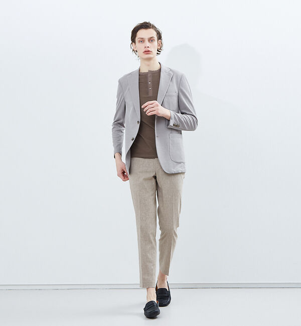 ABAHOUSE「【Recency of Mine】SOLO ストレッチリネン スラックスパンツ」|スラックス|