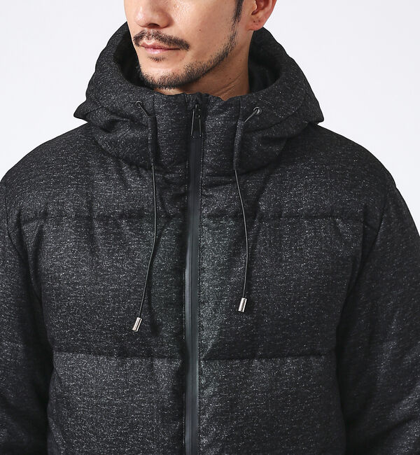 ABAHOUSE「【撥水】700FP ウールライク ダウンジャケット/フードブルゾン」|ダウン|