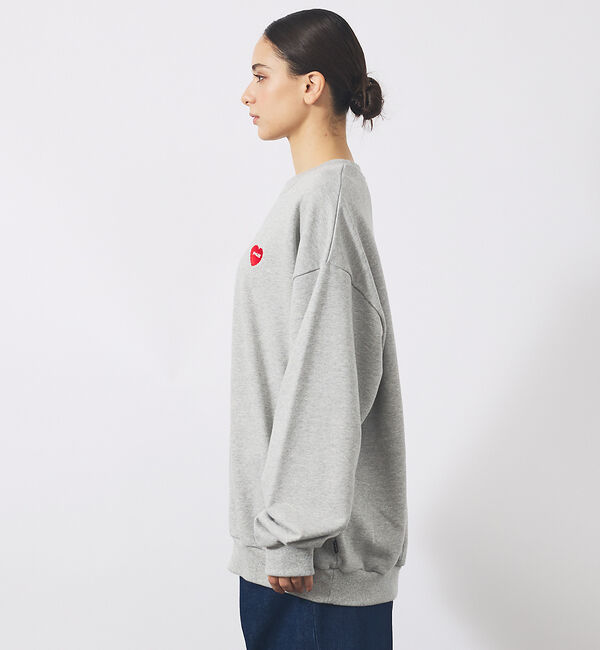 ABAHOUSE「【POLER / ポーラー】HEART LOGO EMBROIDERY CREW」|スウェット・ジャージ|