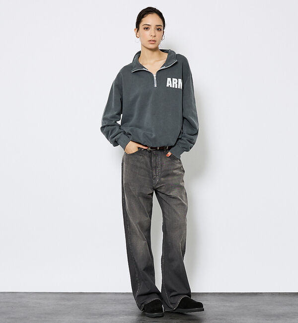 ABAHOUSE「【JOHNBULL/ジョンブル】ARMY スウェットハーフジップ /プルオーバー」|スウェット・ジャージ|