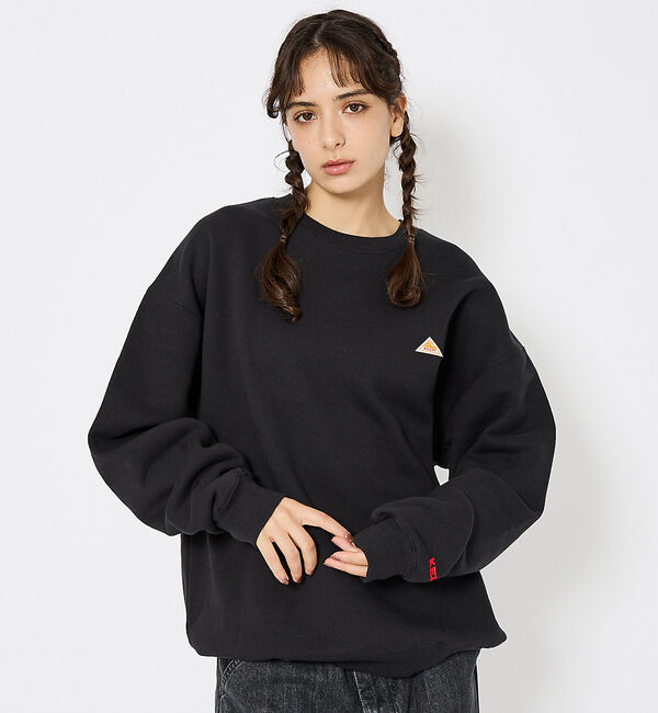 ABAHOUSE「【KELTY / ケルティ】ミニロゴ クルーネックスウェット KE2521306」|スウェット・ジャージ|ブラック