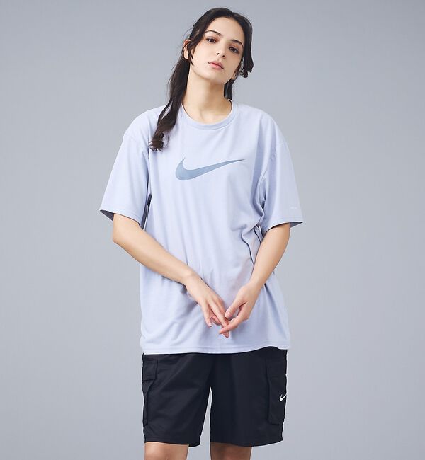 ABAHOUSE「【NIKE/ナイキ】水陸両用 半袖ラッシュガード/Tシャツ UVケア コットンラ」|Tシャツ・カットソー|グレー