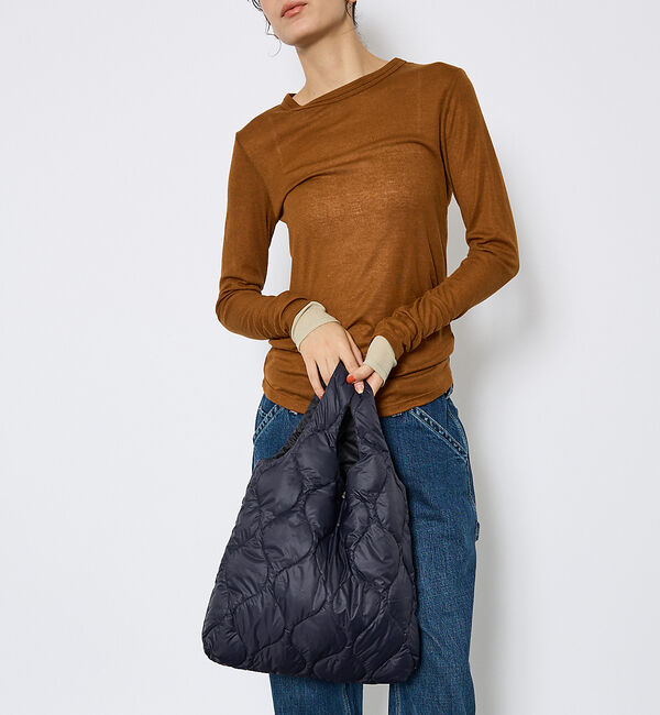 ABAHOUSE「【TAION / タイオン】ミリタリー エコ ダウンバッグM/ダウン/ヘチマキル」|ハンドバッグ|