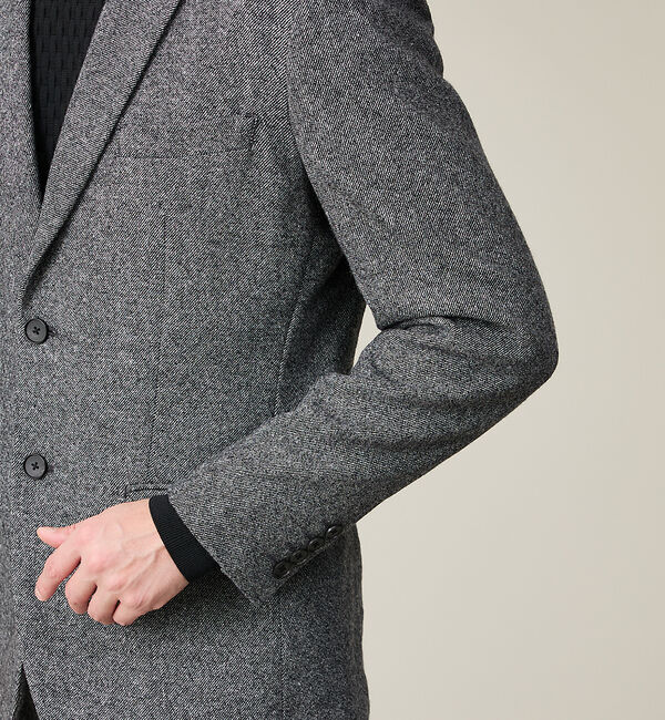 ABAHOUSE「【カシミヤブレンド】ウール ツイルジャケット / セットアップ対応」|テーラードジャケット|