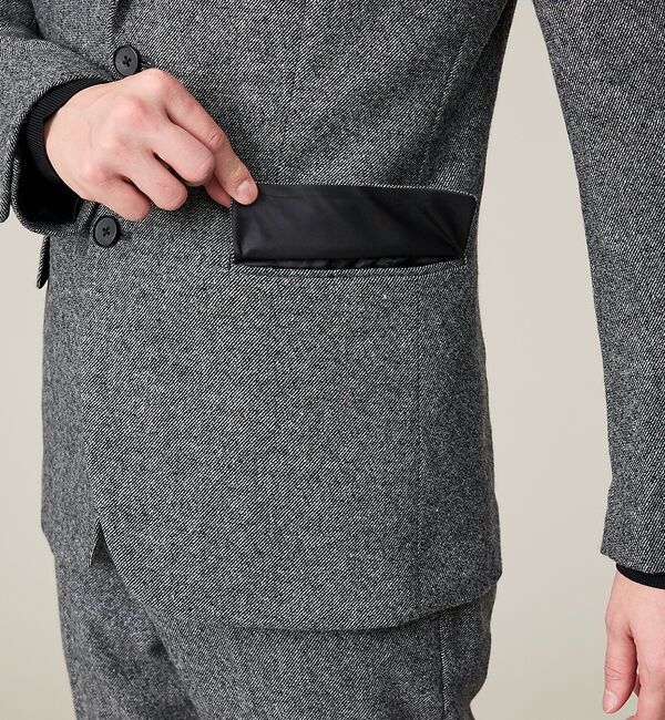 ABAHOUSE「【カシミヤブレンド】ウール ツイルジャケット / セットアップ対応」|テーラードジャケット|