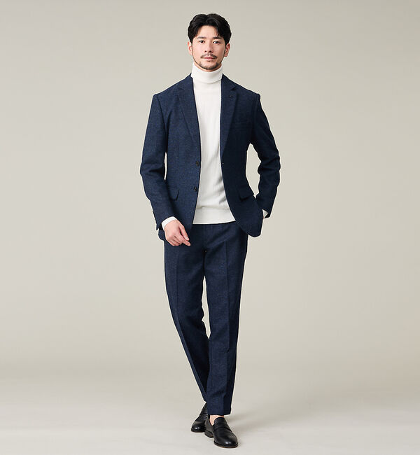 ABAHOUSE「【カシミヤブレンド】ウール ツイルジャケット / セットアップ対応」|テーラードジャケット|