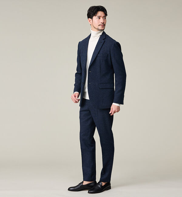 ABAHOUSE「【カシミヤブレンド】ウール ツイルジャケット / セットアップ対応」|テーラードジャケット|