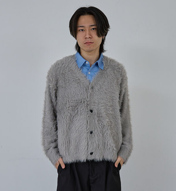 ABAHOUSE「【AH ABAHOUSE】ロングシャギー ニットカーディガン」|カーディガン|