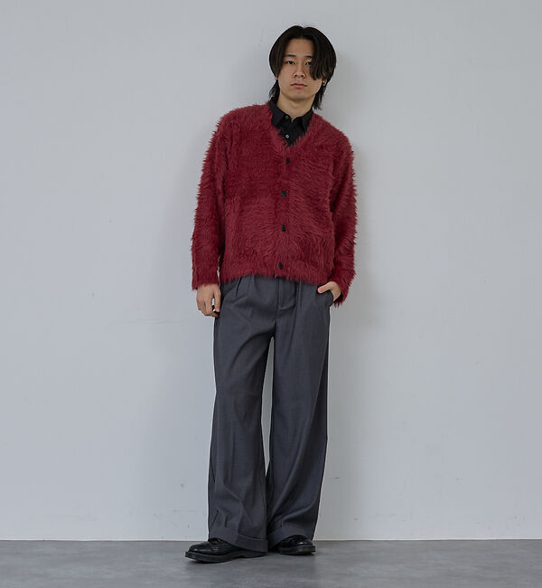 ABAHOUSE「【AH ABAHOUSE】ロングシャギー ニットカーディガン」|カーディガン|