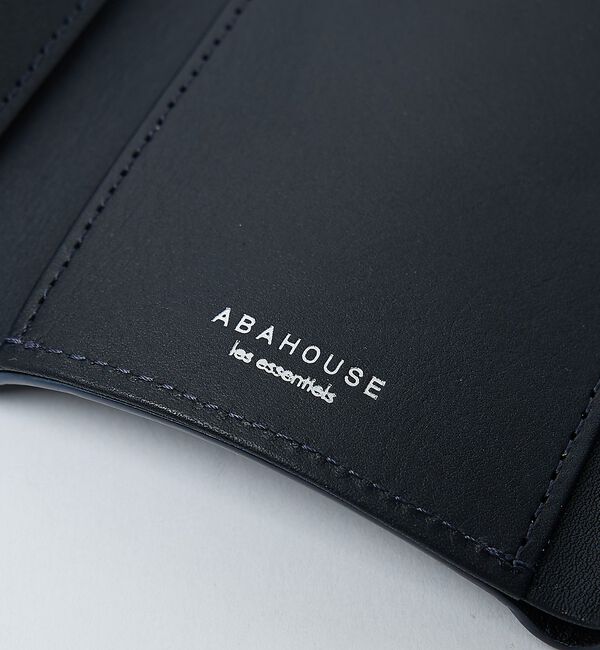 ABAHOUSE「【ABAHOUSE　les essentiels】定番3つ折り財布 / コンパク」|財布|ネイビー