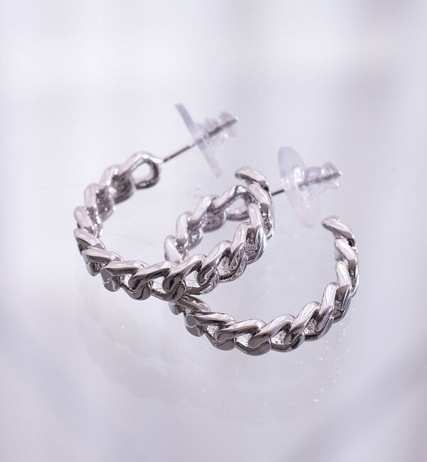 Rouge vif「【sauvage peau】メタルビジューピアス」|ピアス|